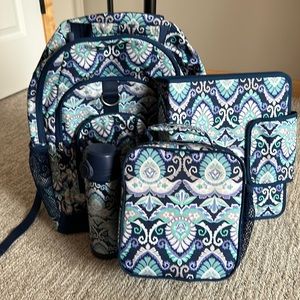Pottery Barn Backpack, Lunchbox, Water bottle,and Binder